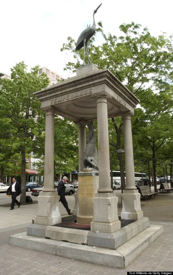 UNITED STATES - MAY 13:  "Temperance" Statue on a the corner of 7th and Indiana NW.  (Photo By Tom Williams/Roll Call/Getty Images)