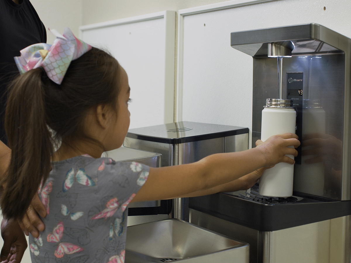 Drinking fountain with Bottle Filler
