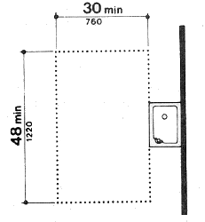 ADA Free-Standing Fountains Floor Space