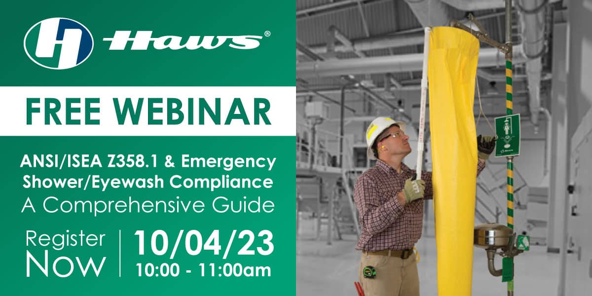 A Comprehensive Guide to ANSI/ISEA Z358.1 and Emergency Shower/Eyewash Compliance October 4, 2023